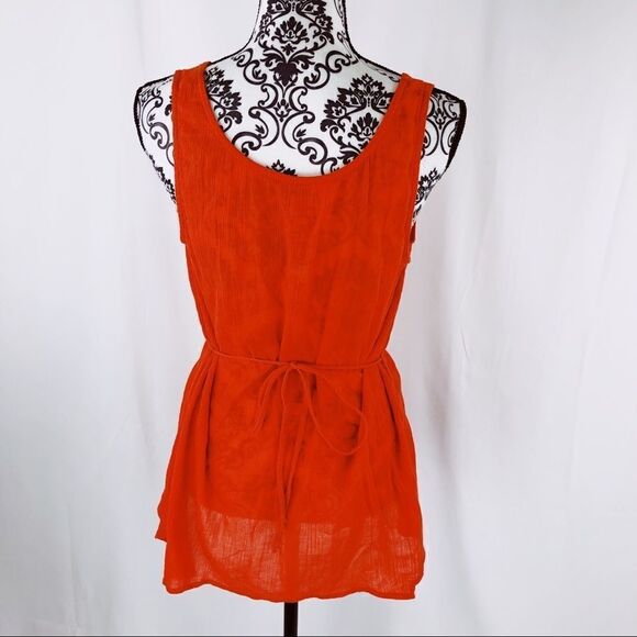 Anthro Edme & Esyllte Beaded Crepe Tunic Top - Picture 4 of 6